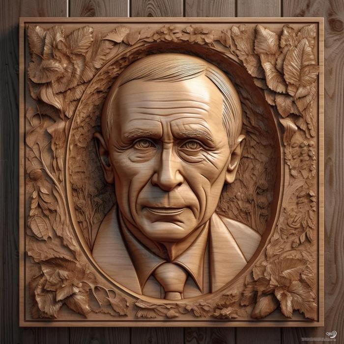 Знаменитости (Владимир Путин 2, 3DFMS_6853) 3D модель для ЧПУ станка